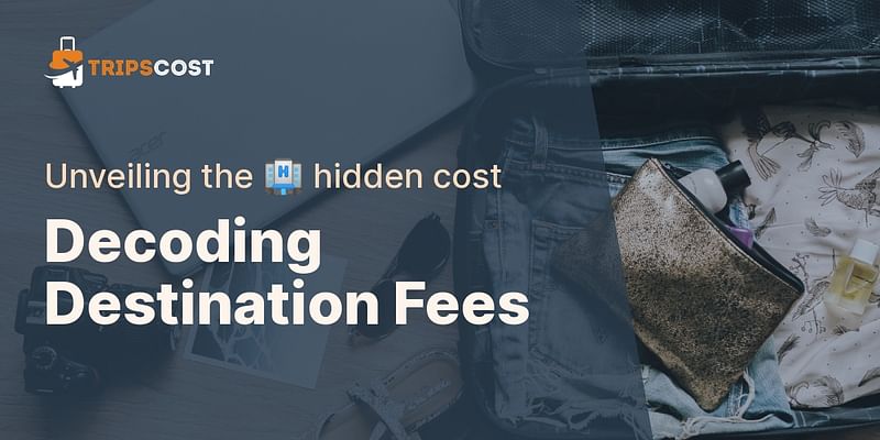 Decoding Destination Fees - Unveiling the 🏨 hidden cost